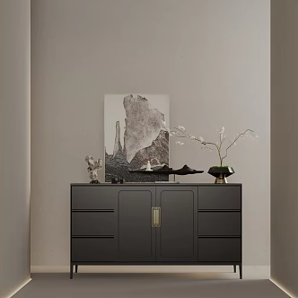 Modern Entrance Cabinet 3d model