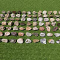Modern Stone Low Face Realistic Stone 3d model
