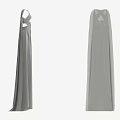 Elegant Long Dress with Cross Front Back Design and Lightweight Flowy Fabric