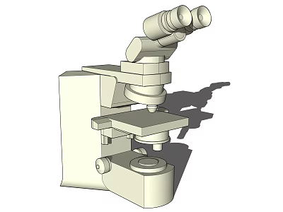 High Precision Binocular Medical Microscope Essential Medical Equipment For Laboratory Research 3d model