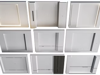 Gypsum board ceiling without main light ceiling living room ceiling bedroom ceiling 3d model