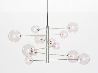 Modern chandelier 3d model