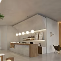Net red punch in milk tea shop 3d model