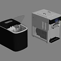 Modern ice maker ice maker ice cube maker snow melting machine ice cube ice drink 3d model