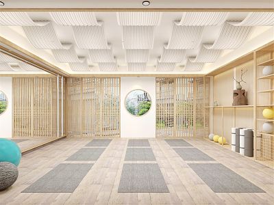 New Chinese Yoga Room model