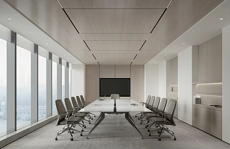 Modern Conference Room 3d model