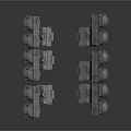Industrial Equipment Mechanical Components With Metal Structure And Precision Engineering Design