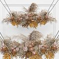 Modern Floral Decorative Art 3d model