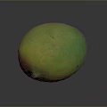 Fresh Vibrant Mango Fruit Featuring Green Yellow Red Skin On Dark Background