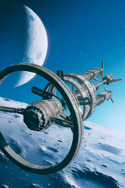 Space Station Spacecraft 3d model