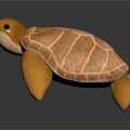 Turtle Cartoon Turtle Snapping Turtle Chickbill Turtle Reptile Cold Blooded Animal Reptile Class 3d model