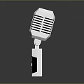 Microphone Amplifier Capacitor Microphone High-end Microphone Wheat Desktop Microphone Broadcasting Microphone 3d model
