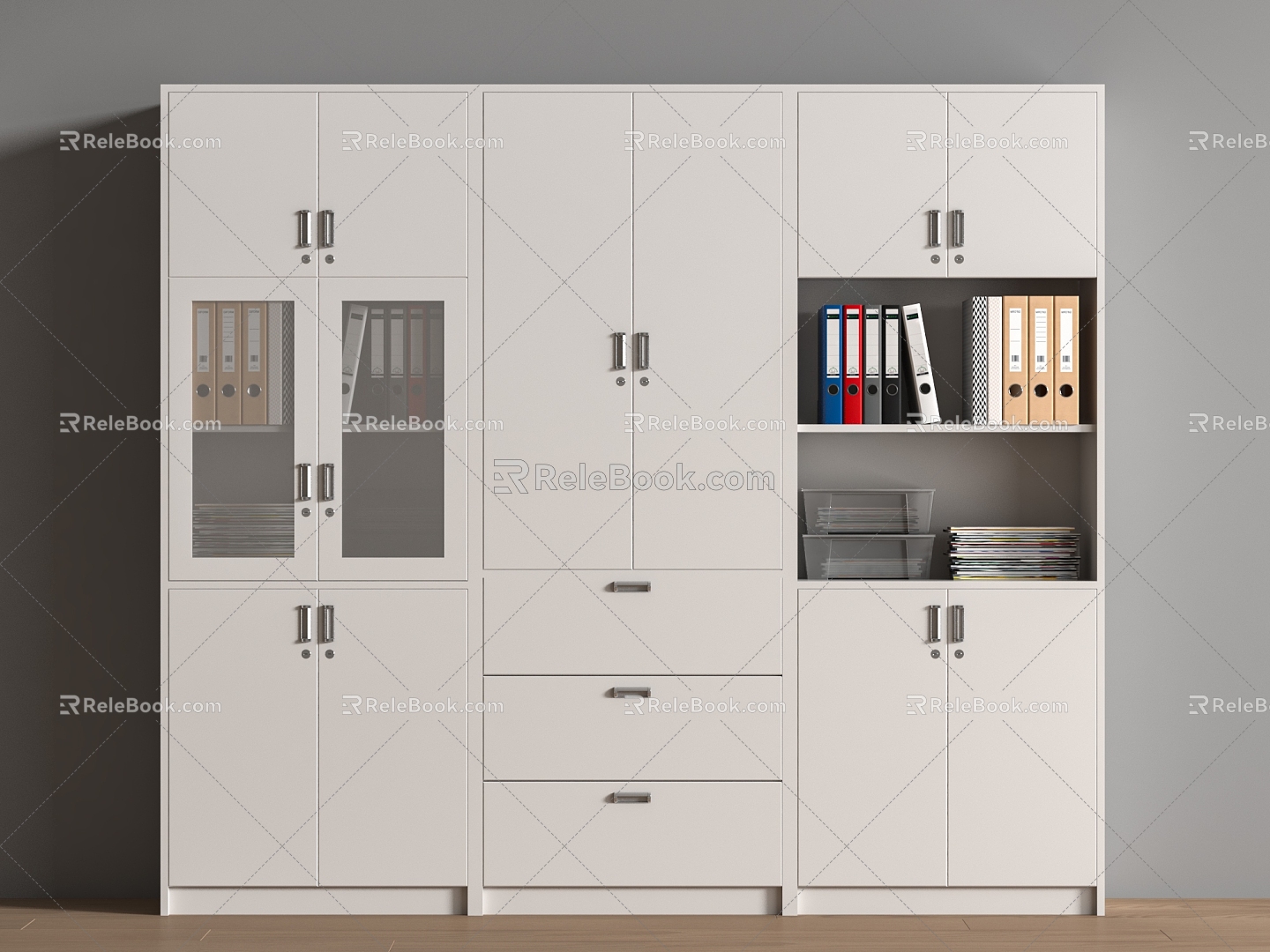 Modern Filing Cabinet Modern Office Filing Cabinet Bookcase Filing Cabinet 3d model