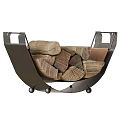 Metal Fireplace Tool Set With Wood Logs For Home Fireplace Decorative Storage