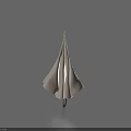 White Open Umbrella with Metal Handle on Light Blue Background and Reflection on Ground