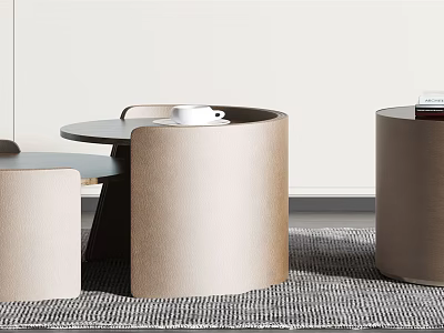Modern Coffee Table Coffee Table Side Table Combination Corner Table Round Table 3d model