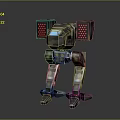 Mech Warrior Mech Soldier Machine Battlearm Mechanical Battlearm Machine Fighter Robot 3d model