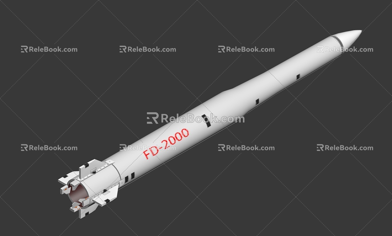 FD2000 surface-to-air missile 3d model