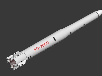 FD2000 surface-to-air missile 3d model