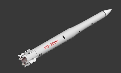 FD2000 surface-to-air missile 3d model