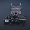 Classic Semi Truck Modern Truck 3d model