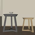 Side table 3d model