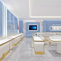 King Tai Fook Luxury Jewelry Store Modern Storefront With Glass Doors And Display Cases
