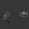 Modern Robot Warrior Mechanical Warfighter Mechanical Armor Combat Robot 3d model