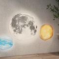 Modern Wall Lamp Planet Wall Lamp Moon Wall Lamp 3d model