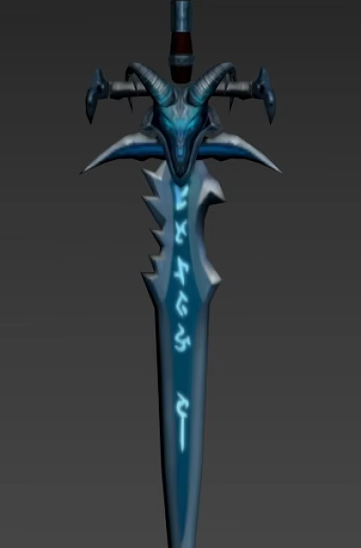 Frost' s Sorrow Modern Sword 3d model