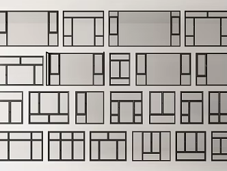 Windows casement windows doors and windows floor-to-ceiling windows bay windows balcony windows 3d model