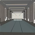 Spacious Indoor Swimming Pool Interior With Lane Lines Ceiling Lighting And Smooth Wall Design