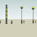 Chinese landscape lamp 3d model
