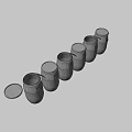 Durable Industrial Storage Drums With Sealed Lids And Metal Handles In Various Colors