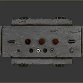 Industrial Transformer With Metal Casing Heat Sink Fins Top Terminal Posts And Base Support Feet