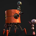 Modern Robot Small Robot 3d model