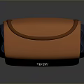 Elegant Modern Stylish Leather Handbag Featuring Orange Blue Accents And Top Handle