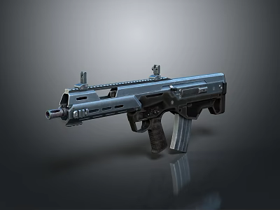 Modern Tactical Rifle with Picatinny Rail Ergonomic Grip and Detachable Magazine 3d model Modern Tactical Rifle with Picatinny Rail Ergonomic Grip and Detachable Magazine 3d model