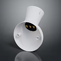 Car Electrical Component White Circular Design With Gold Contacts And Mounting Holes