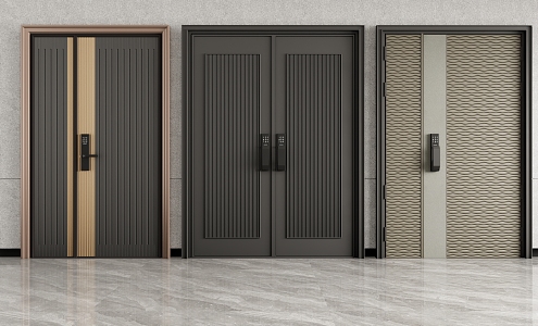 Modern security door 3d model