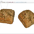 Homemade Whole Grain Bread Topped With Fresh Pumpkin Seeds And Nutty Texture