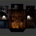 Industrial Metallic Equipment With Complex Structure And Orange Glowing Interior Components