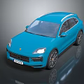 Blue Luxury Sports SUV With Sleek Exterior Design And Alloy Wheels