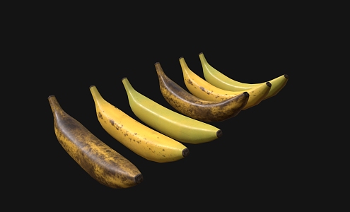 Banana Rotten Banana Soft Banana 3d model