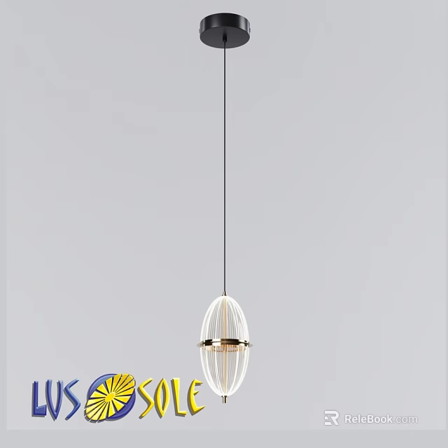 Modern Minimalist Pendant Light With White Spherical Shade And Gold Accents For Home Interior Decor 3d model 