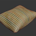 Soft Decorative Cushion With Colorful Striped Design For Home Use