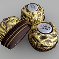 Ferrero Rocher Chocolates In Golden Foil Wrappers