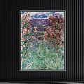 Vibrant Plant Painting With Colorful Flowers Lush Green Grass And Garden View