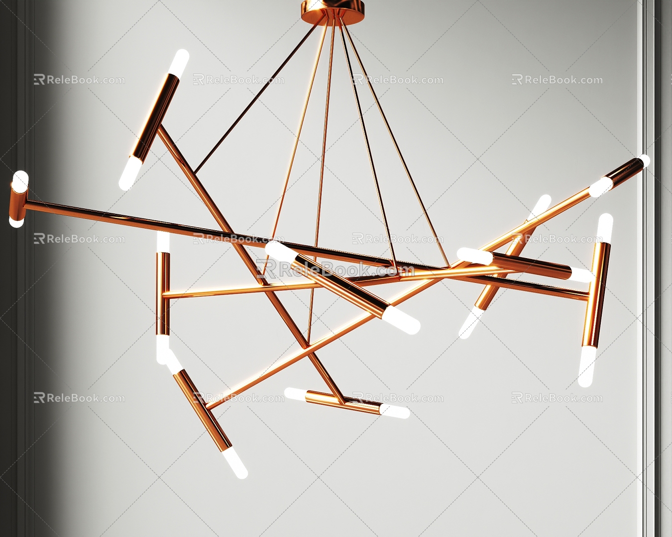 modern chandelier, dining room chandelier, bedroom chandelier, study chandelier, 3d model