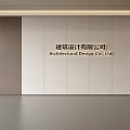 Modern Front Desk Background Wall Simple Background Wall Front Desk Reception Area Background Wall Company Front Desk Background Wall 3d model